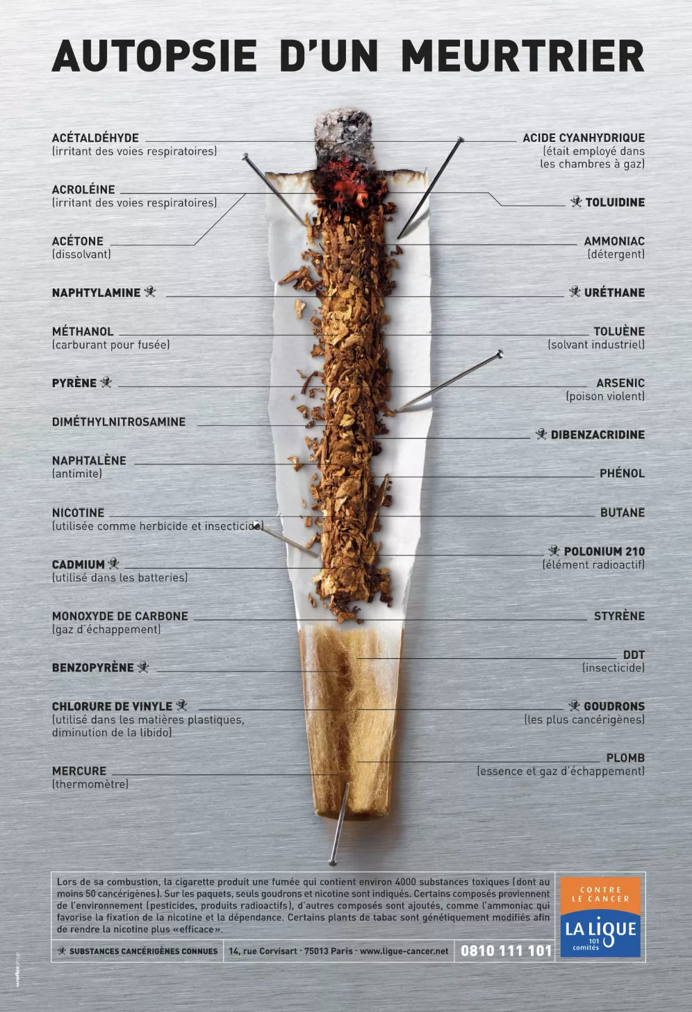 Composition du tabac et acupuncture
